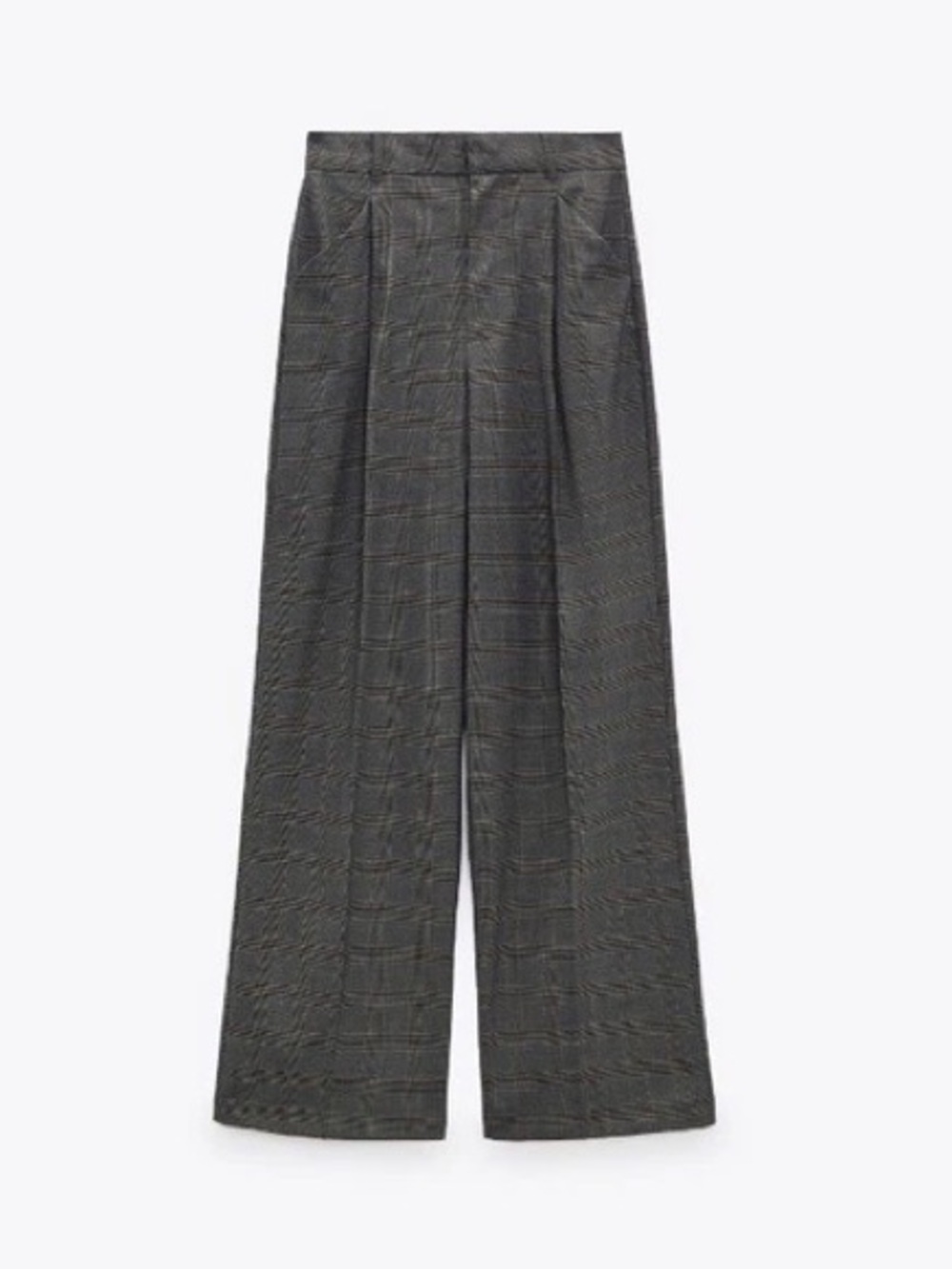 ZARA PLAID FULL LENGTH PANTS size XS